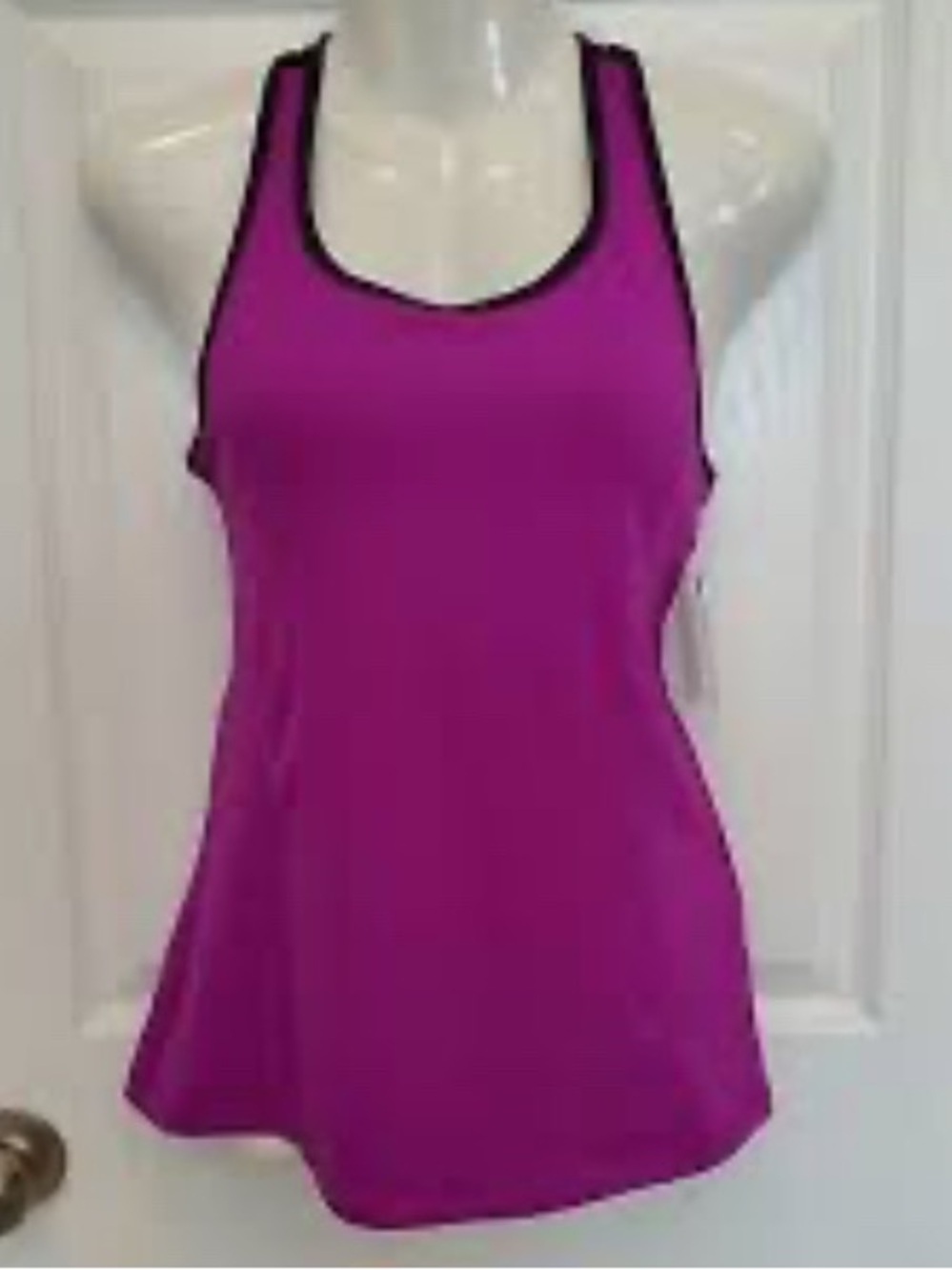 FILA Sport Tru-Dry Racerback Athletic Workout Tank Top with Built-In Bra Medium